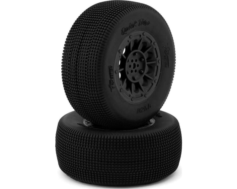 Tap to zoom Quicktime Sct 2.2 Short Course Pre-Mounted Tires (Black) (2) (T1