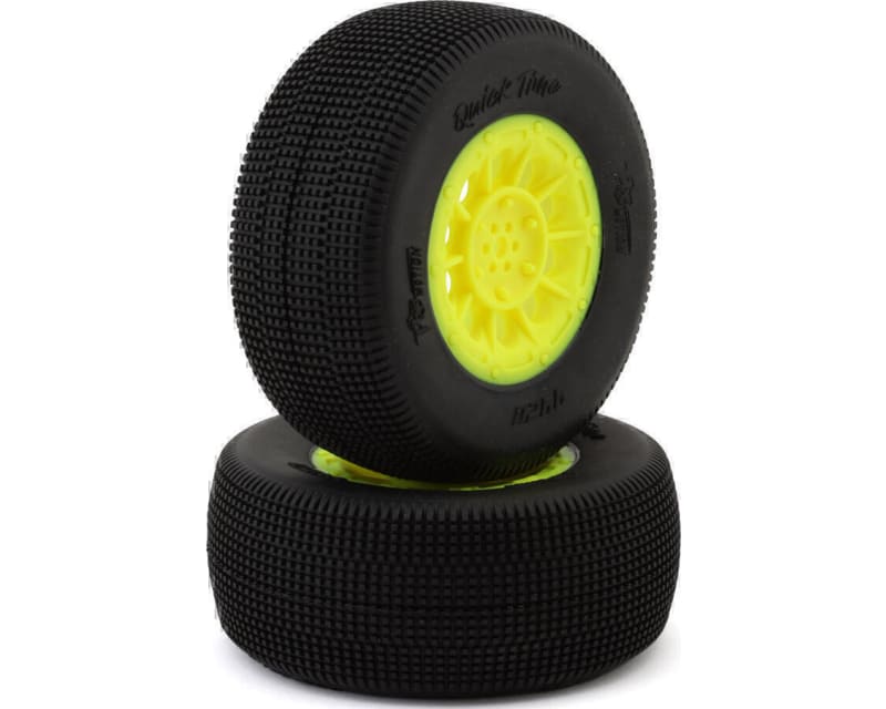 Tap to zoom Quicktime Sct 2.2 Short Course Pre-Mounted Tires (Yellow) (2) (T
