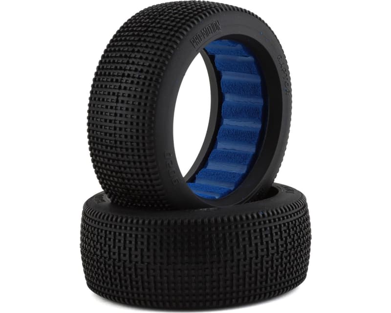 Raptor 1/8 Buggy Tires (2) (Soft - Long Wear)