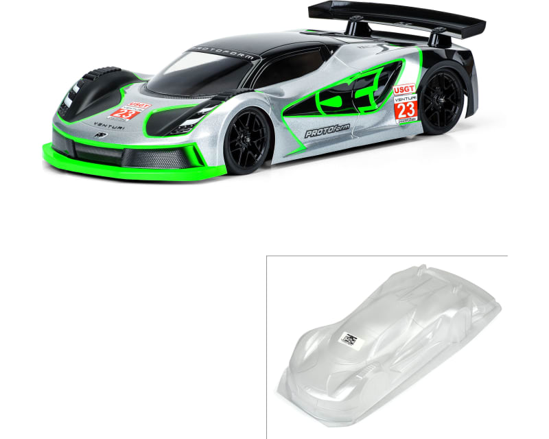 Tap to zoom 1:10 Venturi GT Clear Body for 190mm TC