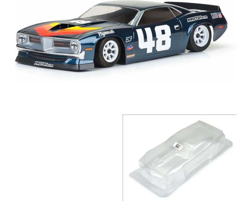 1970 Plymouth Barracuda Clear Body for VTA Class