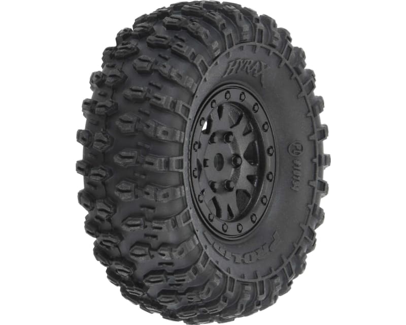 1/24 Hyrax F/R 1.0 Trs Mountd 7mm Black Impulse -(four) SCx24