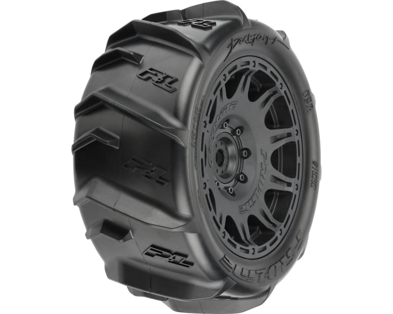Dumont Snd/Snw 5.7 Tires Mounted Removable Hex Black Raid 2