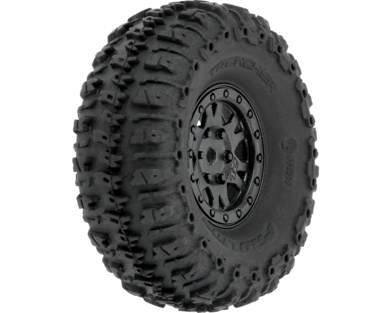 1/24 Trencher F/R 1.0 Trs Mounted 7mm Black Impulse 4