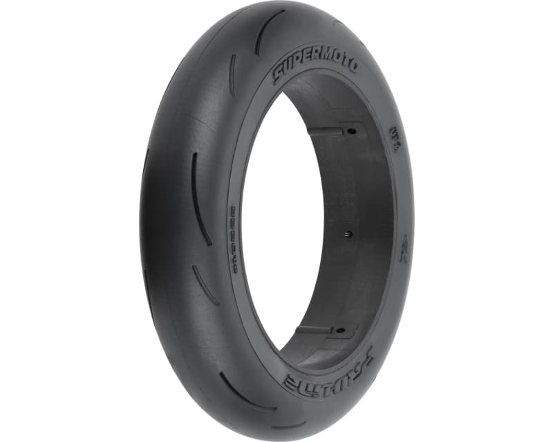 Supermoto S3 Front Tire Mounted on Sleeve for Pro-Spec Supermoto photo