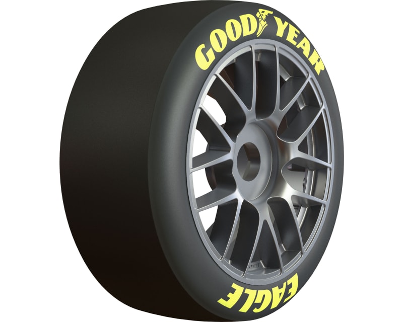 1/7 Goodyear Nascar Cup Belted Tires Mounted 17mm F/R