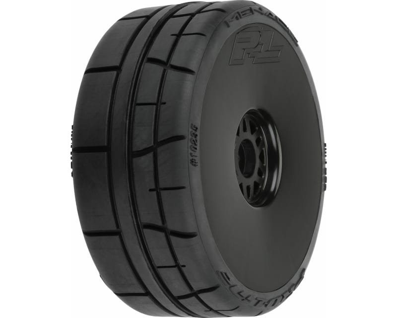 Menace HP BELTED Speed Run 1:8 Tires Mounted on Mach 10 Black 17