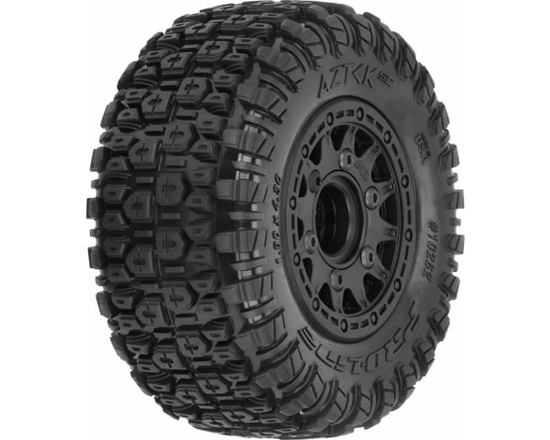 Aztek SC 2.2 /3.0 M2 Medium Tires Mounted on Raid Black 6x30 Rem