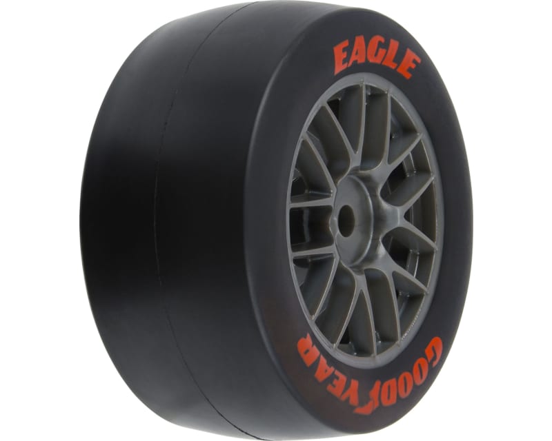 Goodyear Eagle Option Tire F&R MTD Grey for Losi NASCAR Race Car
