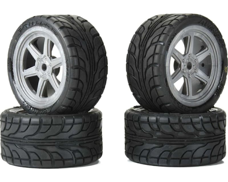 Avenger F/R Street Tire Mounted on Overdrive Gray Wheel 8mm Hex