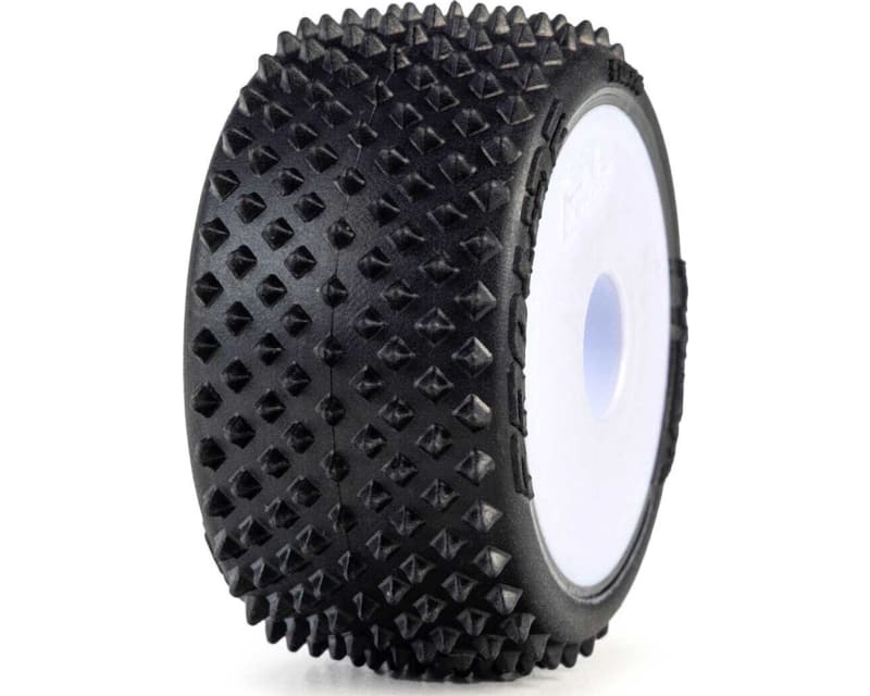 Tap to zoom Prism F/R Carpet Tires Mounted 7mm White 4 : Losi Micro-T