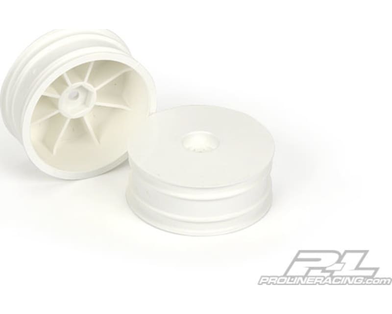Velocity 2.2 Inch Hex Front White Wheels W/12mm Hex (2)