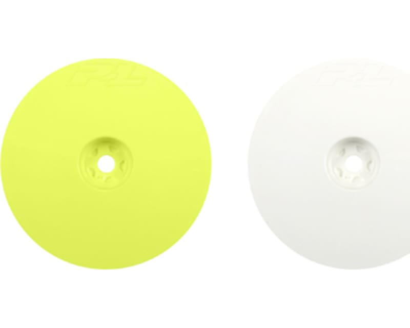 Velocity 2.2 Inch Hex Front White Wheels W/12mm Hex (2)