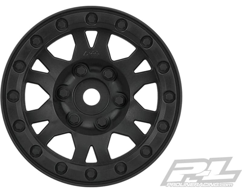 Front R Impulse 1.9 Black Plastic Bead-Loc wheel:Crawler