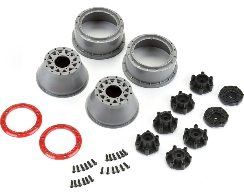 1/10 Raid Bead-Loc F/R 2.2/3.0 SC 2 Red/Grey