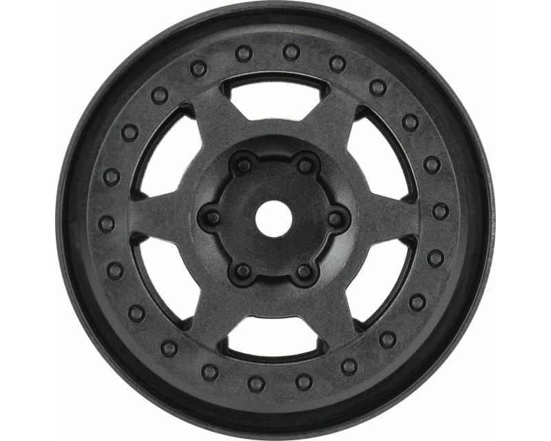 1/10 Holcomb F/R 1.55 12mm Crawler Bead-Loc Wheels 2 Black photo