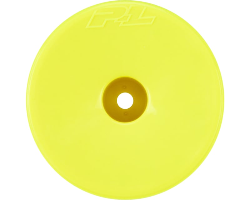Velocity F/R 2.2 12mm Stadium Truck Wheels 4 Yellow for TLR 22X- photo