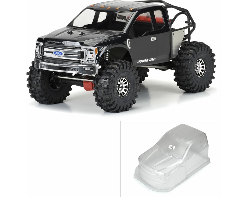 2017 Ford F-250 Super Duty Cab-Only Clear Body for SCX6