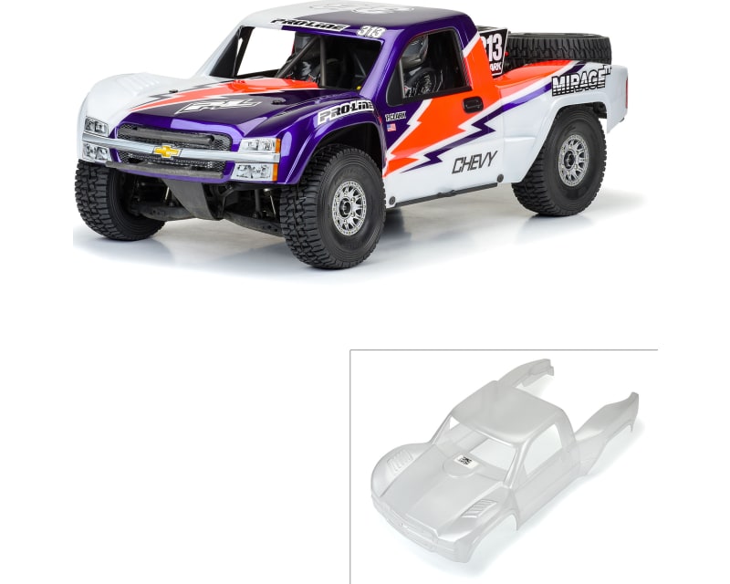 Pre-Cut 2007 Chevy Silverado Clear Body for Unlimited Desert Rac