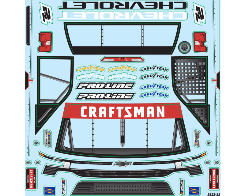 Tap to zoom Pre-Cut 2024 Chevrolet Silverado NASCAR Truck Series Clear Body