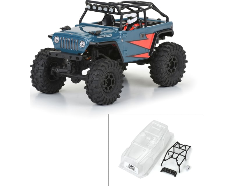 2004 J33P LJ Clear Body with Trail Cage for Axial SCX24 photo