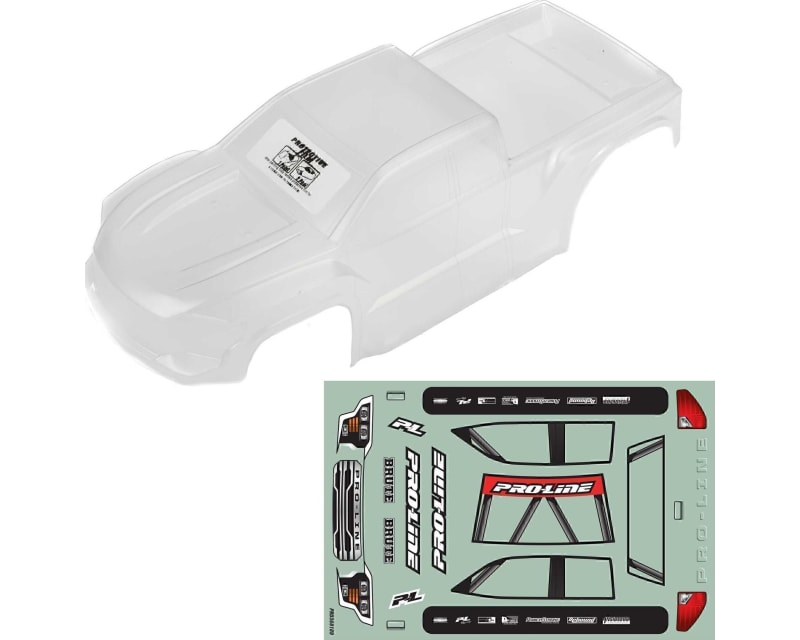 1/16 Pre-Cut Brute Body Clear: Traxxas Mini Maxx