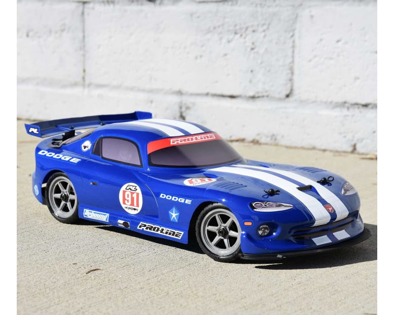 Pre-Cut 2002 Dodge Viper GTS for Losi Grom Race Car (Blue)