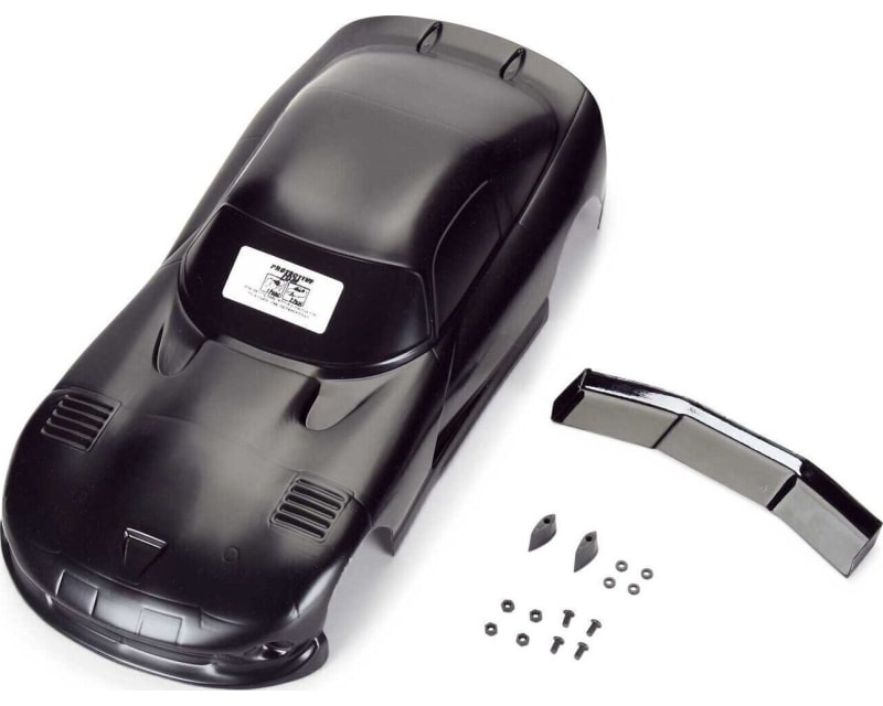 Pre-Cut 2002 Dodge Viper GTS for Losi Grom Race Car (Black)