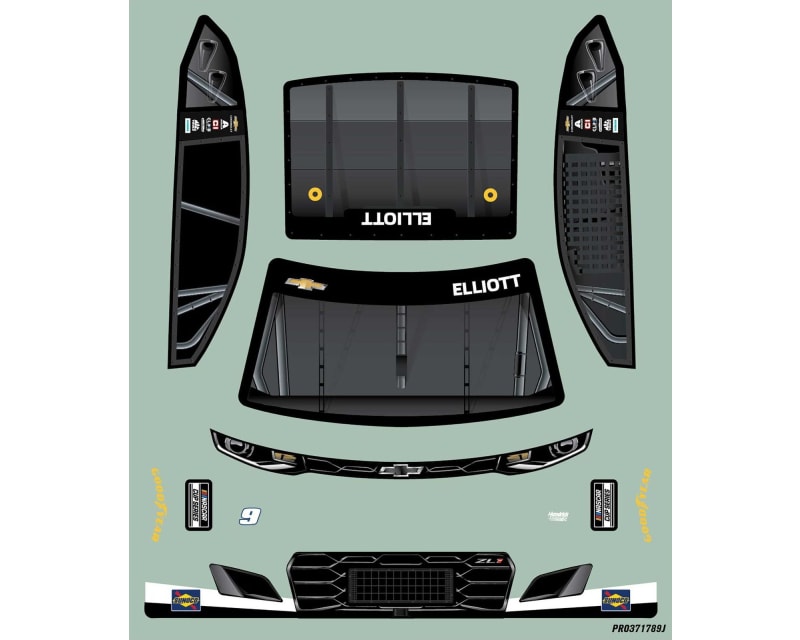 Tap to zoom Elliott #9 Amazon Prime 2025 Body for Losi NASCAR