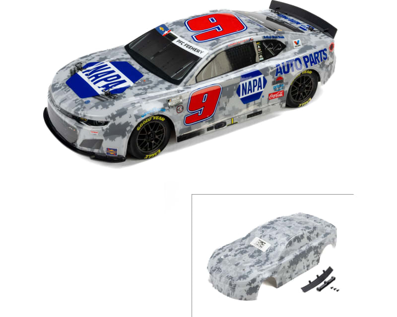 Tap to zoom Elliott #9 NAPA Charlotte 2025 Body for Losi NASCAR
