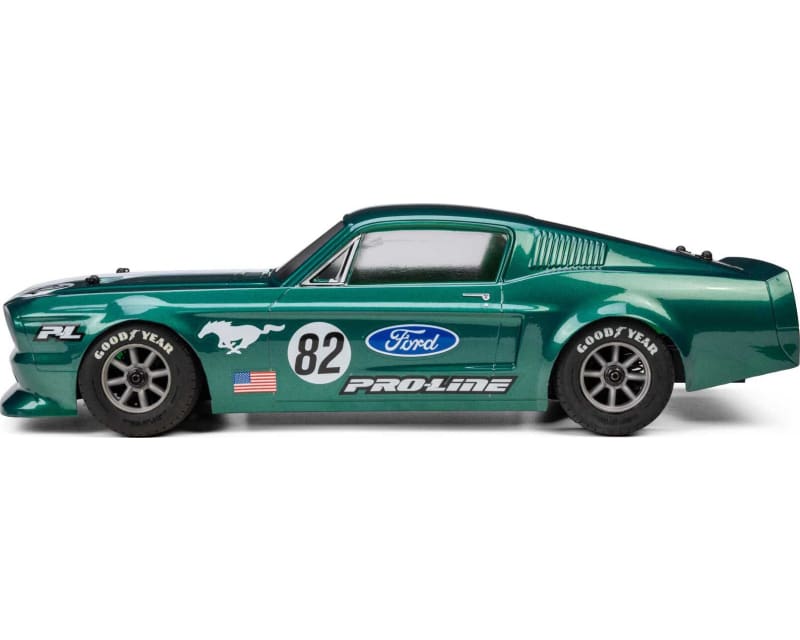 Tap to zoom Pre-Cut 1968 Ford Mustang Clear VTA Body for Losi NASCAR