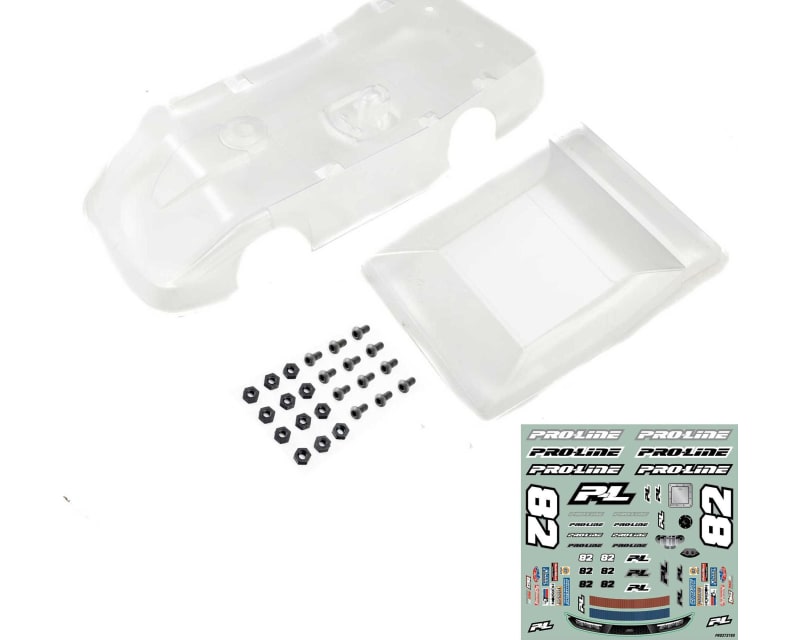 1/12 Pre-Cut Dirt Late Model Tombstone Hi-Performance Clear Body