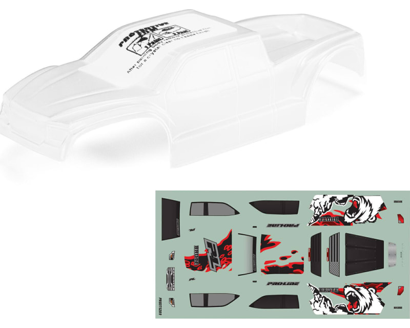 1/30 Pre-Cut Brute Body Clear: Axial SCX30
