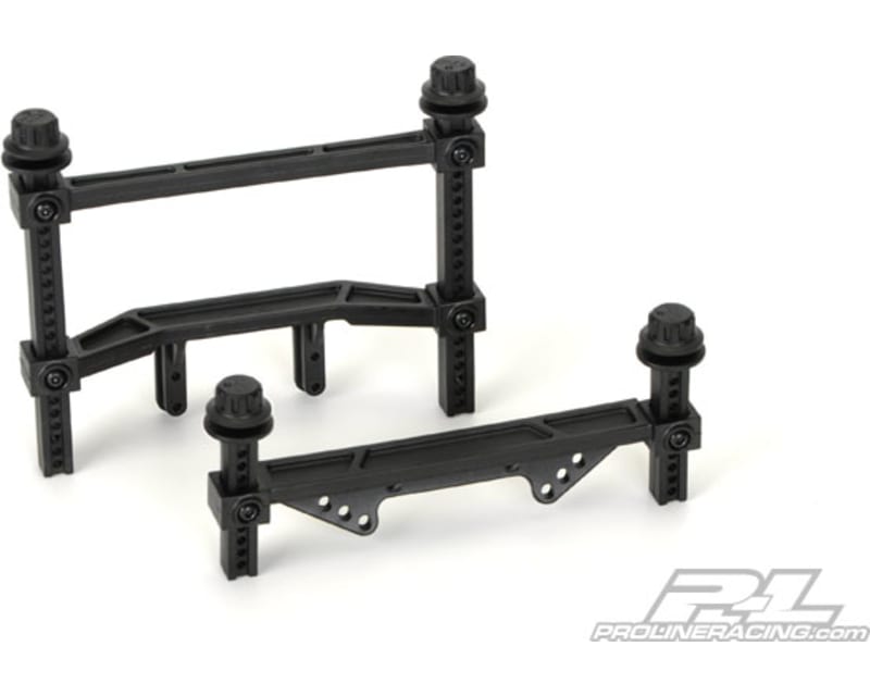 Extended Front and Rear Body Mounts: Slash 2WD