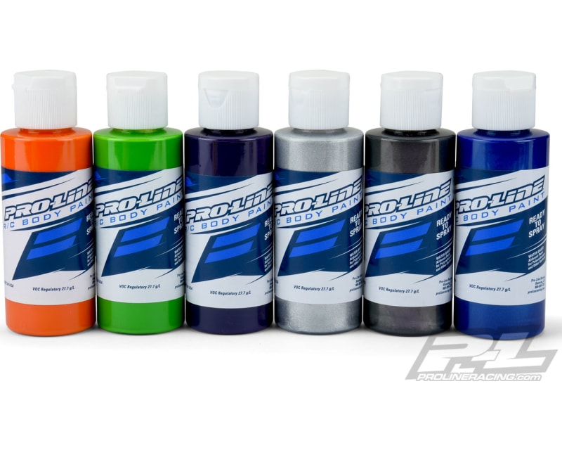 Tap to zoom Secondary Colors RC Body Airbrush Paint Set 6 Pack 2oz