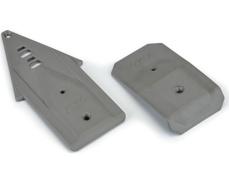 Bash Armor F/R Skid Plates Stone Gray for ARRMA 3S Vehicles photo