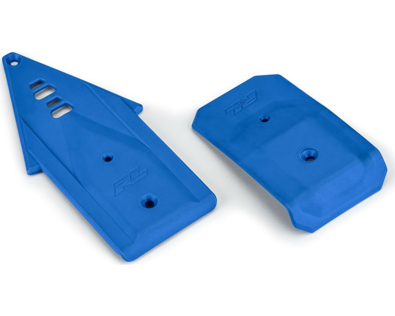 Bash Armor F/R Skid Plates Blue for ARRMA 3S Vehicles photo