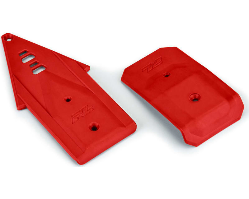 Bash Armor F/R Skid Plates Red for ARRMA 3S Vehicles ($14.99)