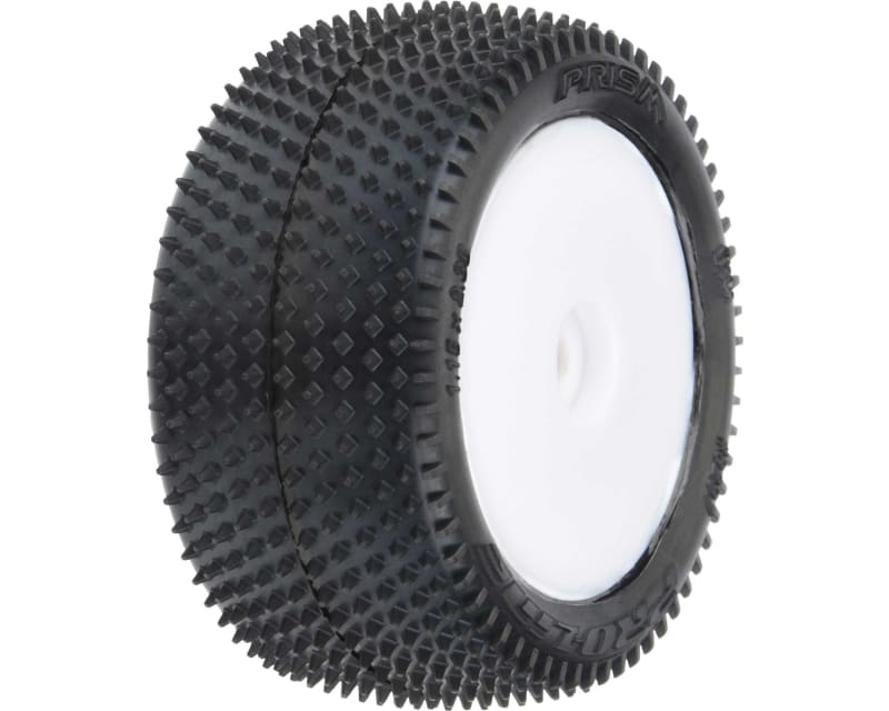 Prism Carpet Tires Mounted White Mini-B Rear (2)