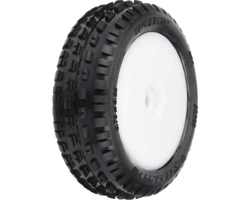 Wedge Carpet Tires Mounted White Mini-B Front