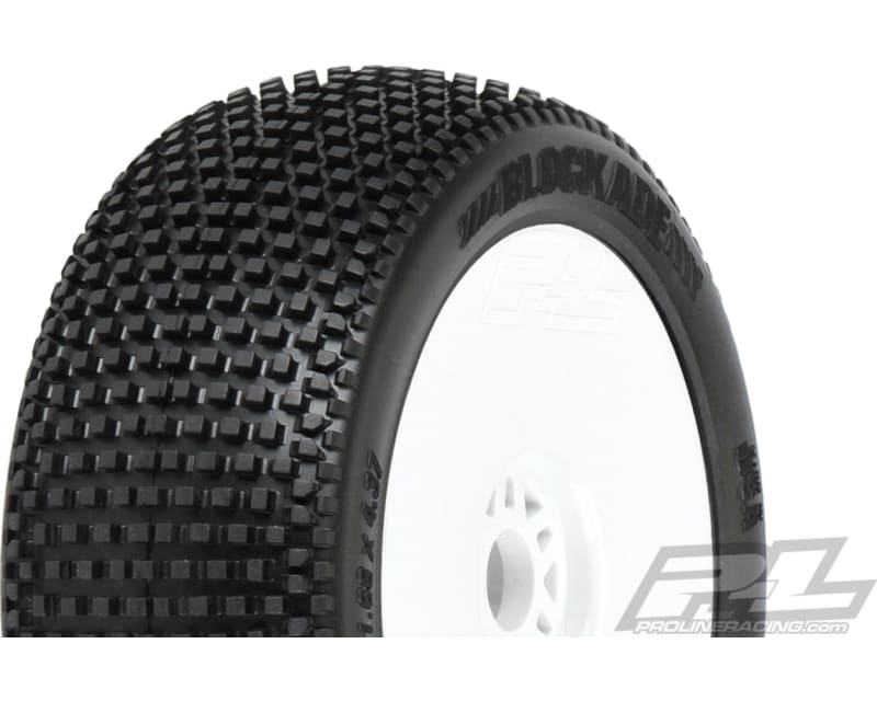 Blockade S3 1:8 Buggy Mounted V2 White Wheels Front/Rear