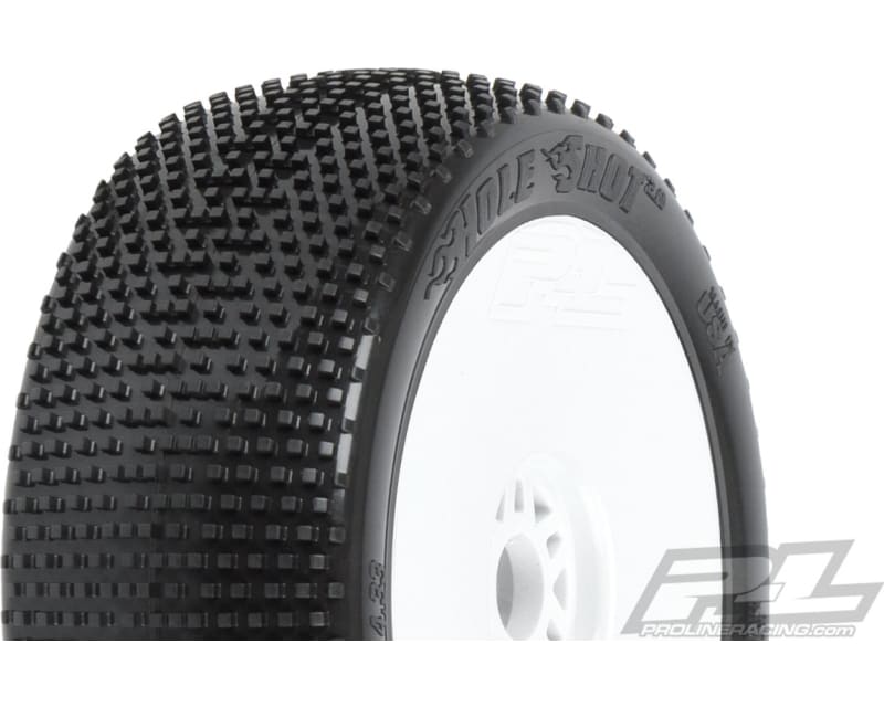 Hole Shot 2.0 S3 1:8 Buggy Mounted V2 White Wheels Front/Rear