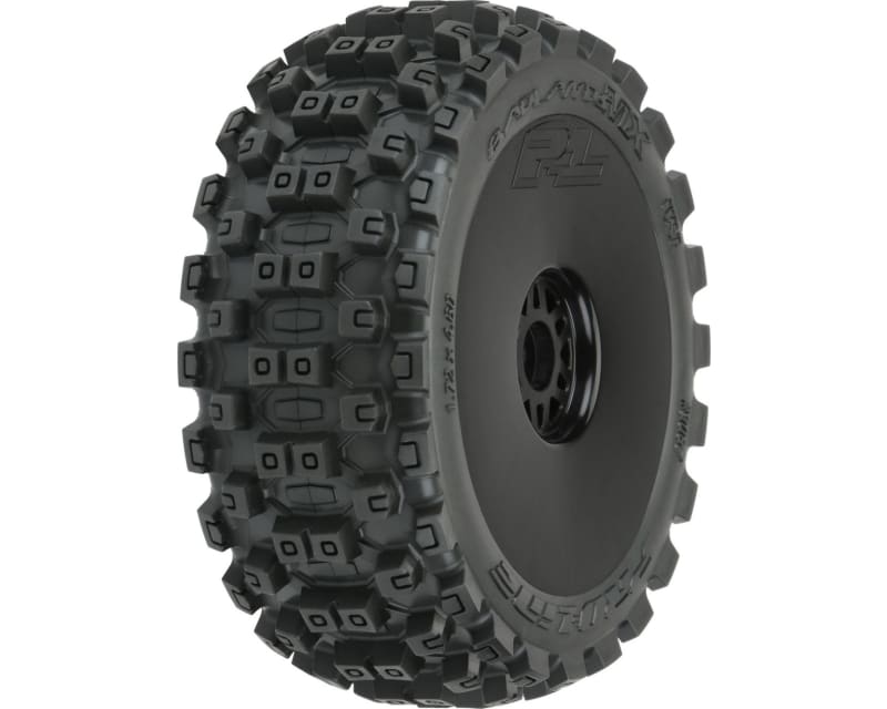 Badlands Mx M2 1:8 Buggy Mounted Black Wheels Front/Rear