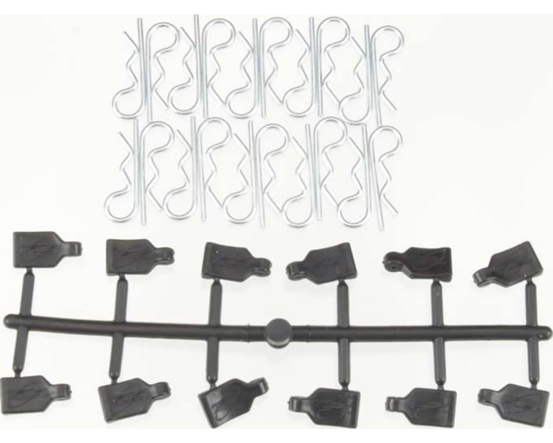 Silver Body Clips 29mm long 1.15mm wire (20)