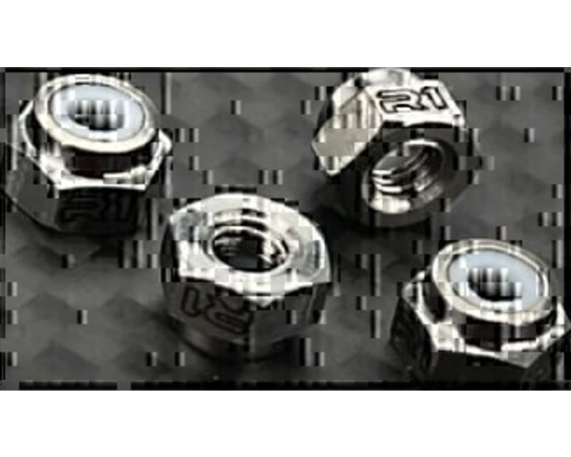 R1WURKS Natural Titanium Finish M3 Locknuts (4)