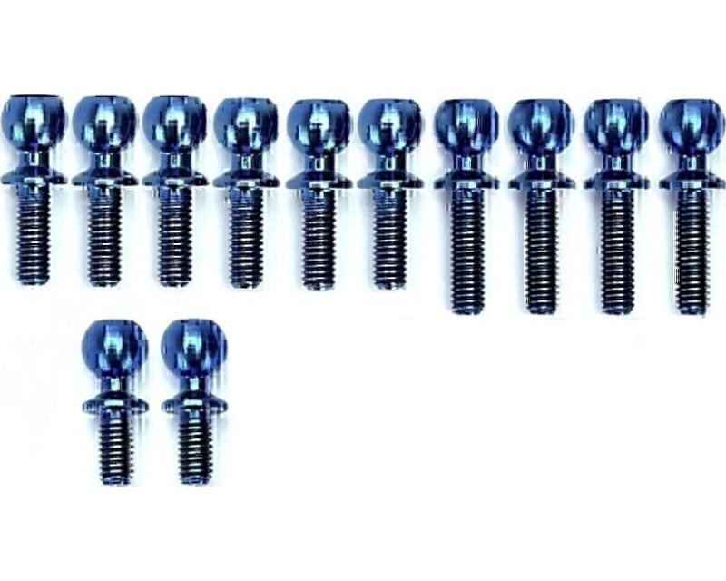 Tap to zoom R1WURKS (B7 Series) Turnbuckle Ball Stud Set Titan Blue 12 piece