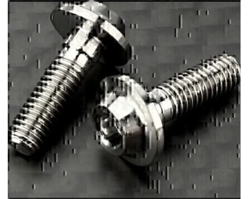 Tap to zoom R1WURKS Titanium Flanged Screws M3x10mm Button Head (2 pieces)