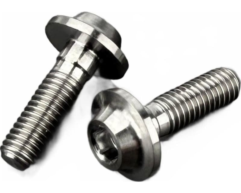 Tap to zoom R1WURKS Titanium Flanged Screws M3x10mm Button Head (2 pieces)