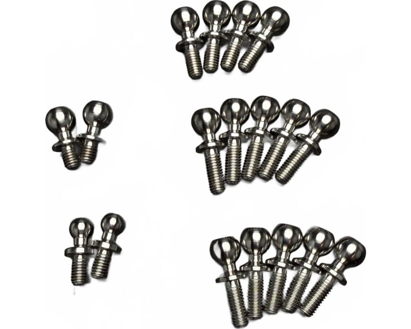 Tap to zoom R1WURKS R1B Titanium Ball Stud Set CARPET Silver