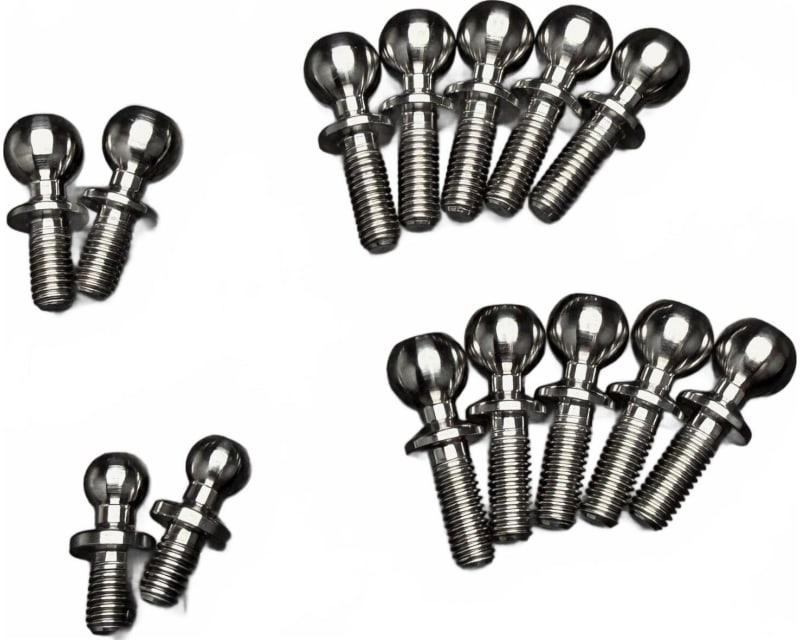 Tap to zoom R1WURKS R1B Titanium Ball Stud Set DIRT Silver